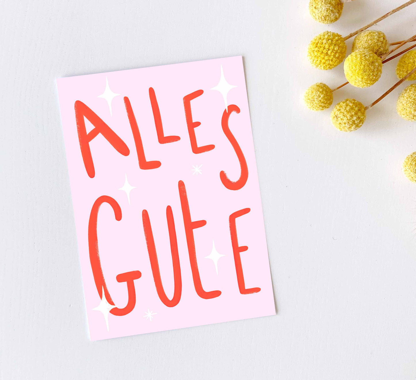 'Alles Gute' Postkarte