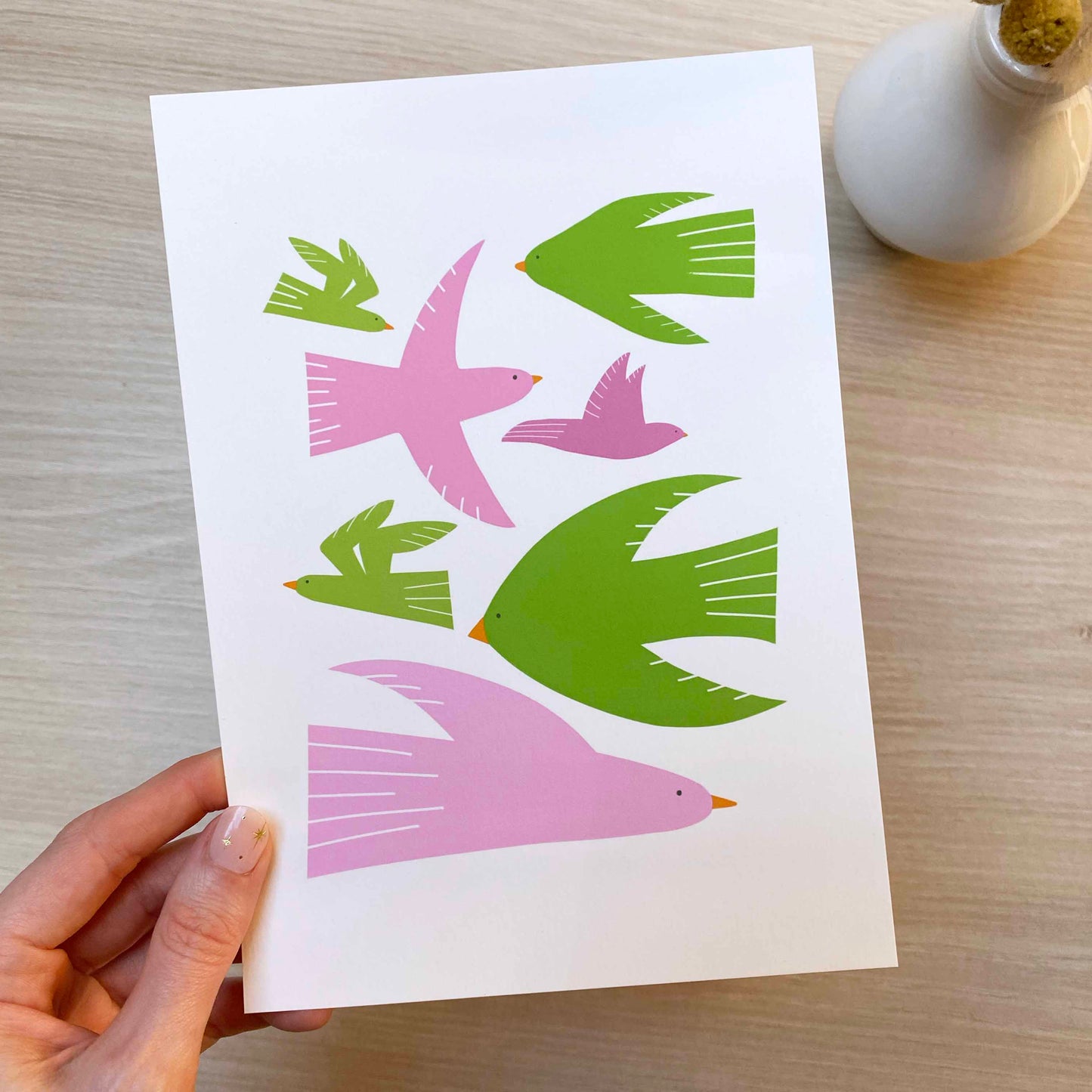 B-Ware 'Birding' Kunstdruck (A5)