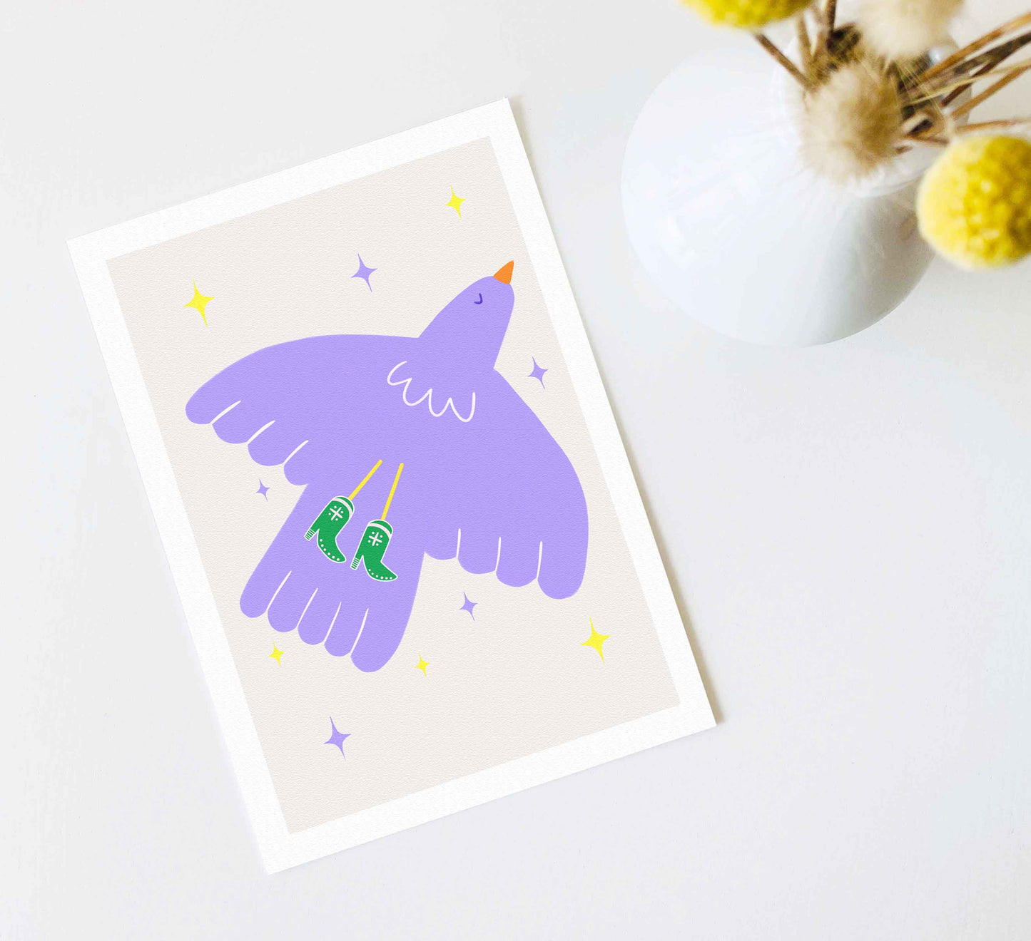 'Birdy Boots' Kunstdruck