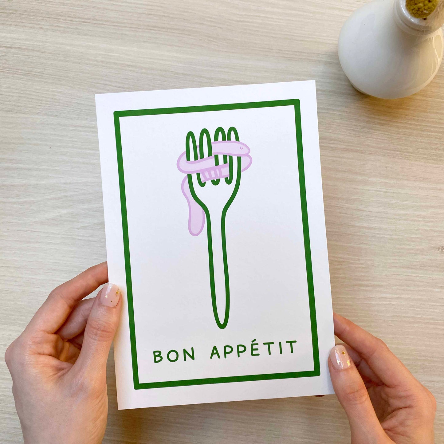 B-Ware 'Bon Appétit' Kunstdruck (A5)