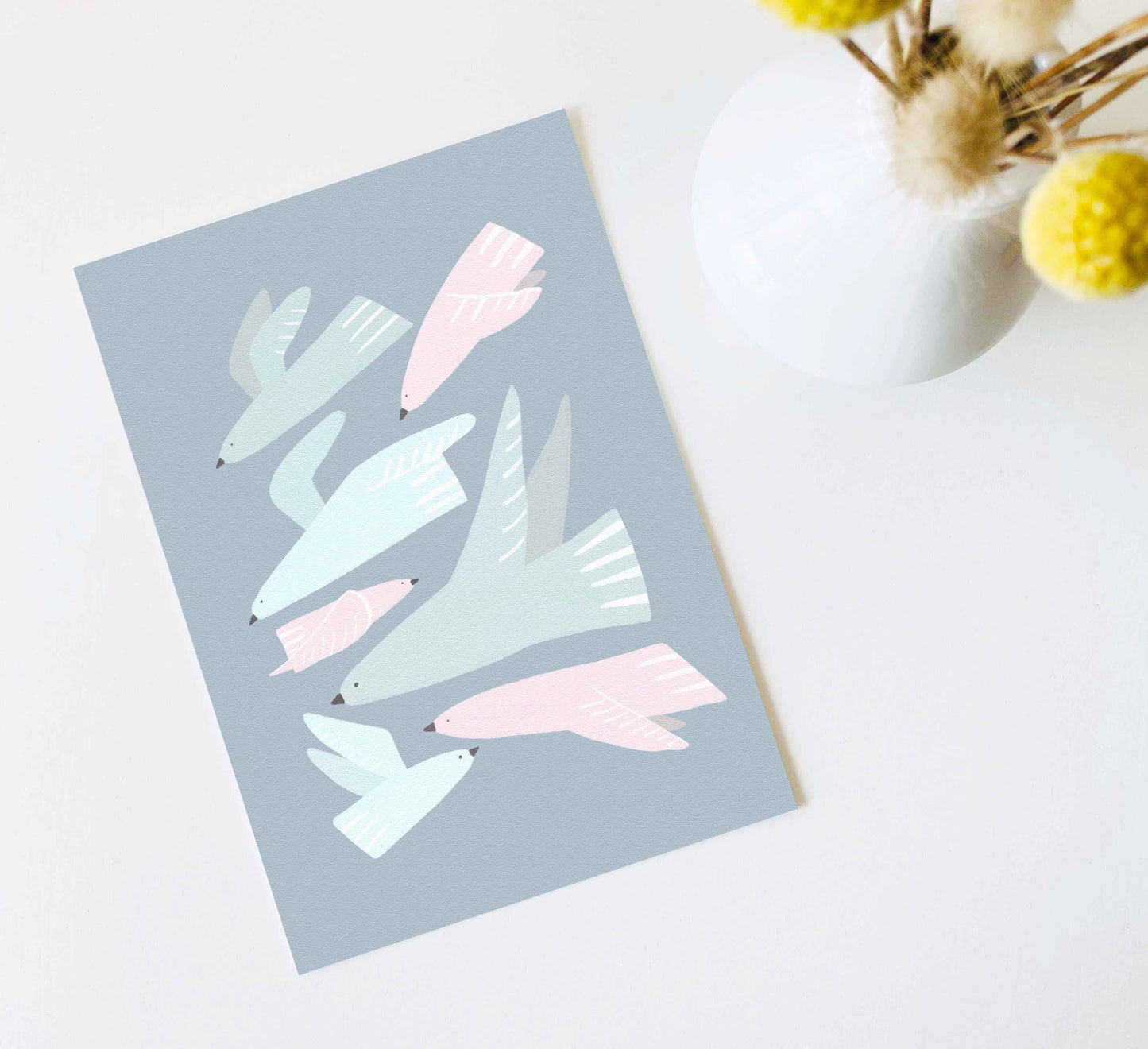 'Busy Birds' Kunstdruck
