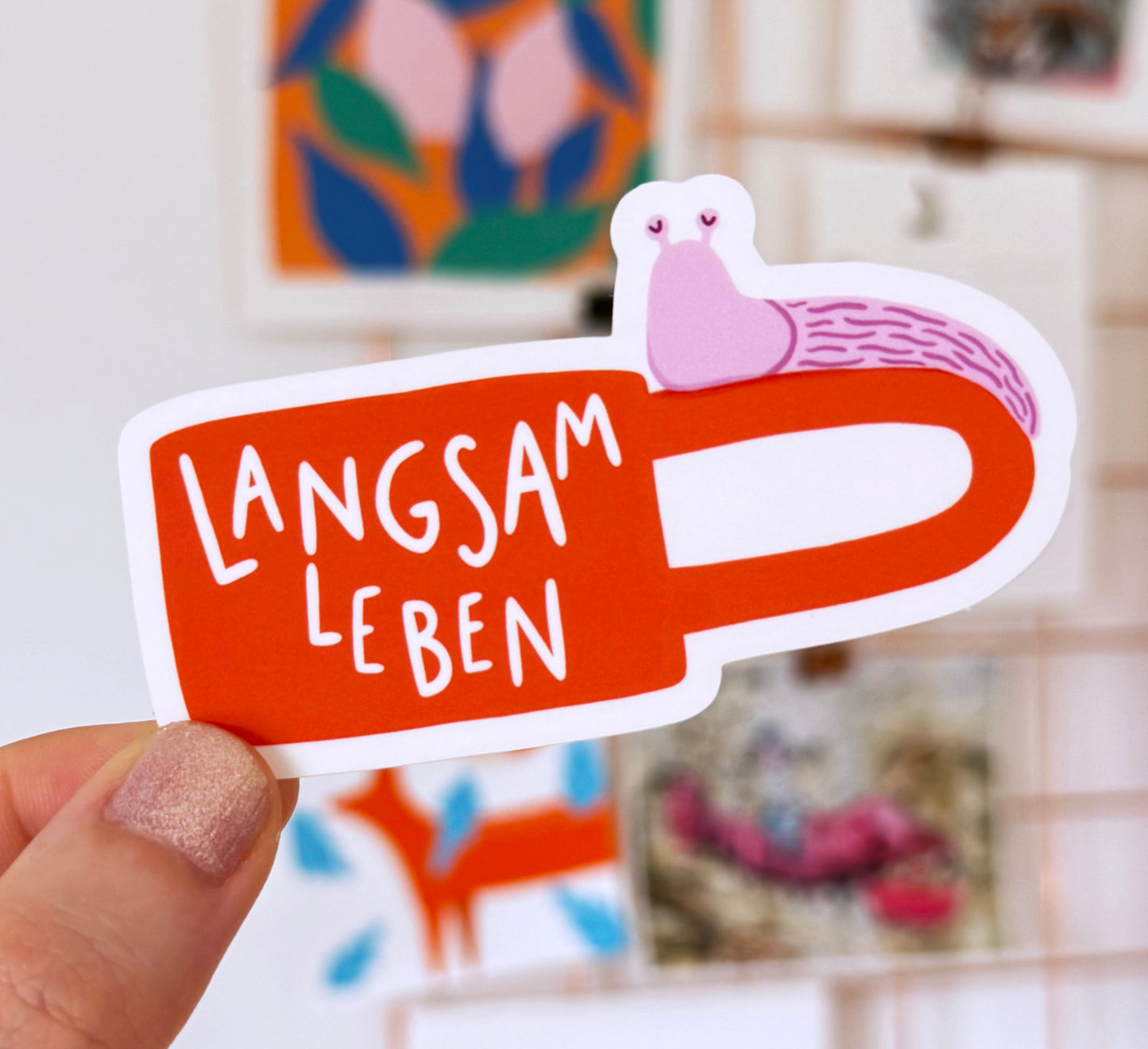 'Langsam Leben' Vinyl Sticker