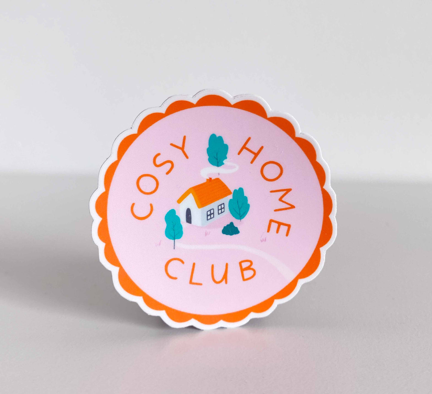 'Cosy Home Club' Vinyl-Aufkleber
