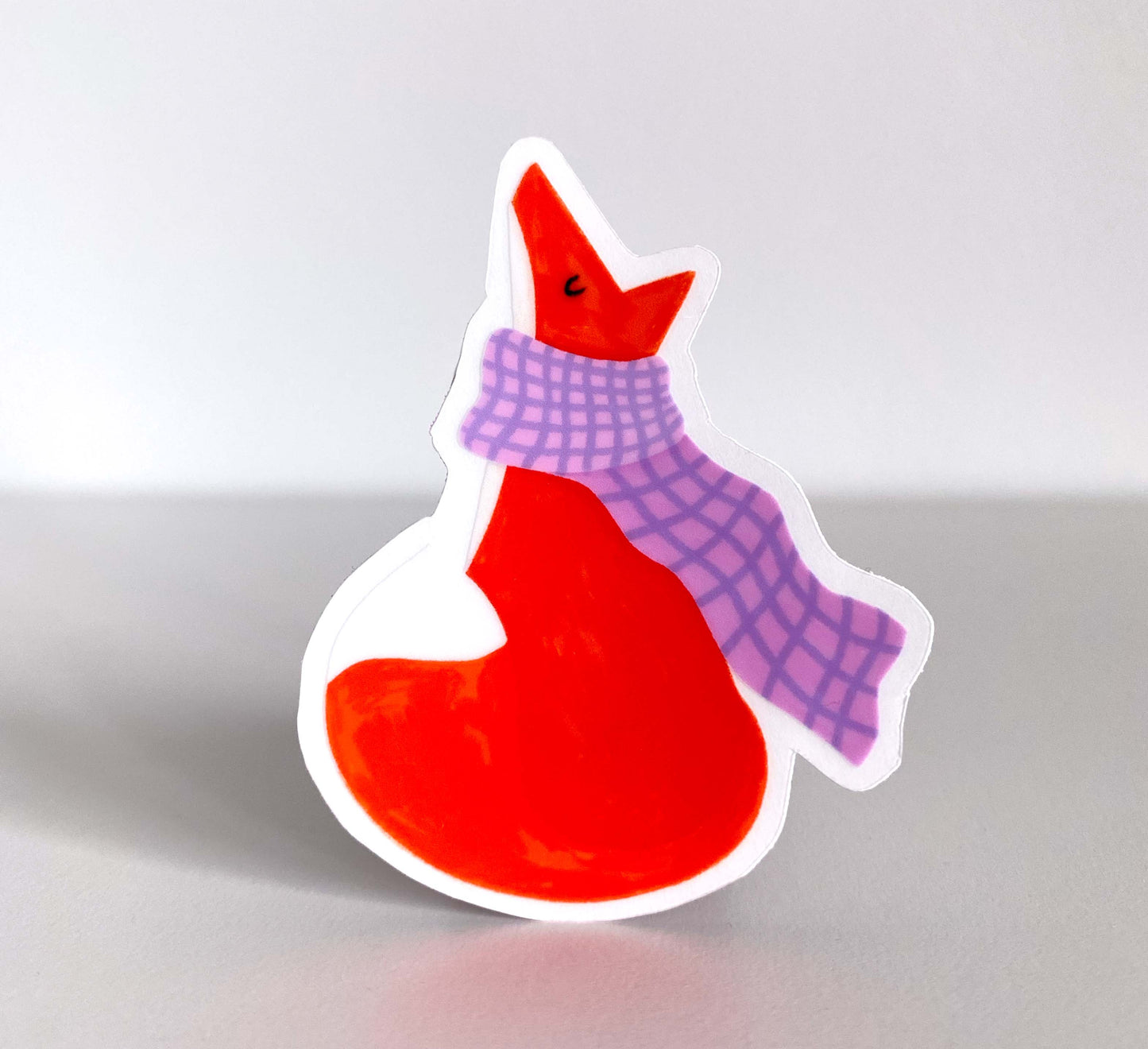 'Cosy Fox' Vinyl-Aufkleber