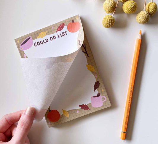 'Cosy Days' A6 Block aus Recyclingpapier