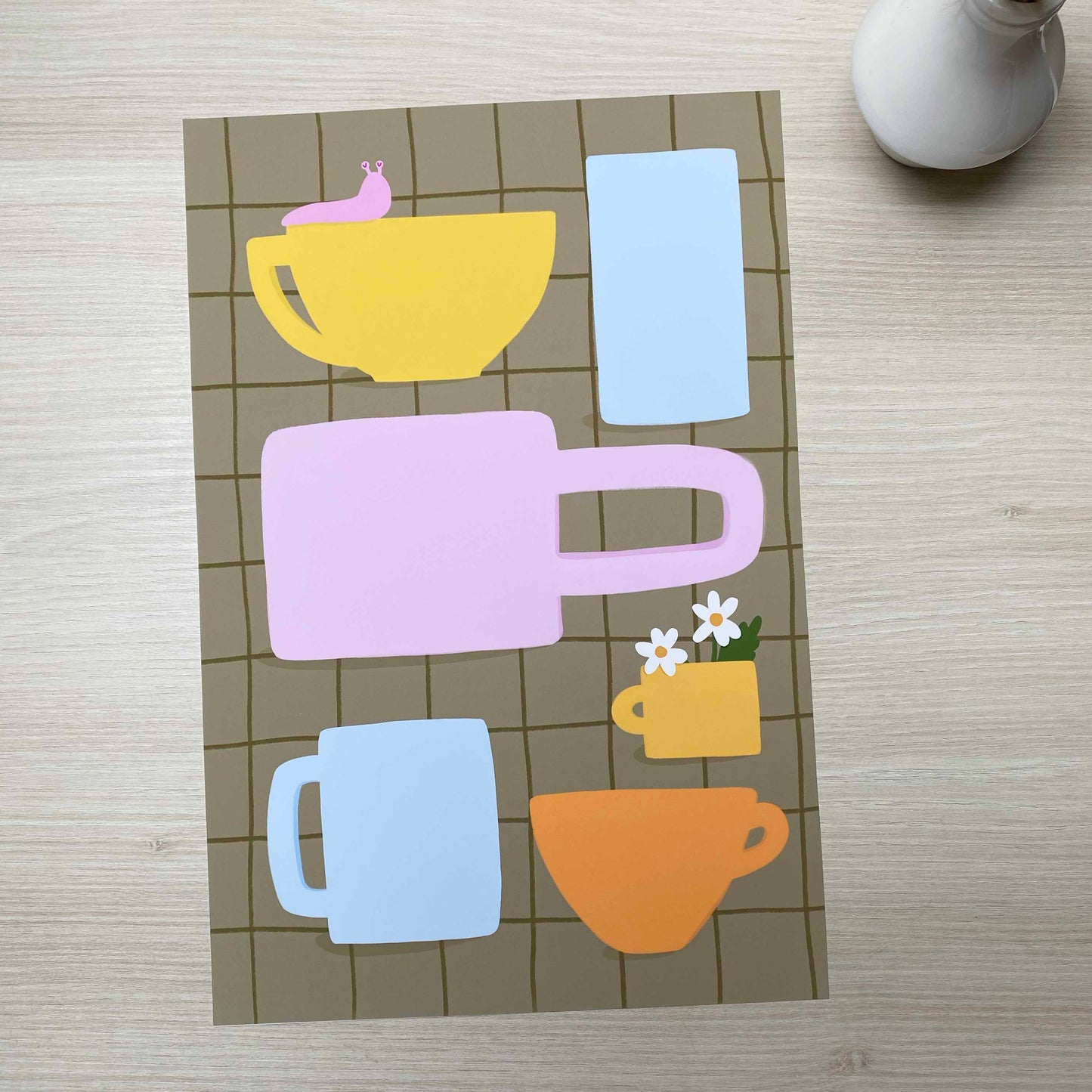 B-Ware 'Mug Love' Kunstdruck