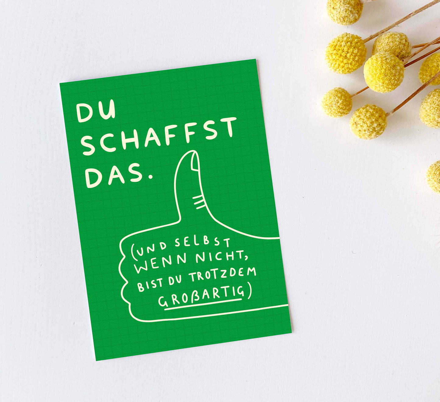 'Du Schaffst Das' Postkarte