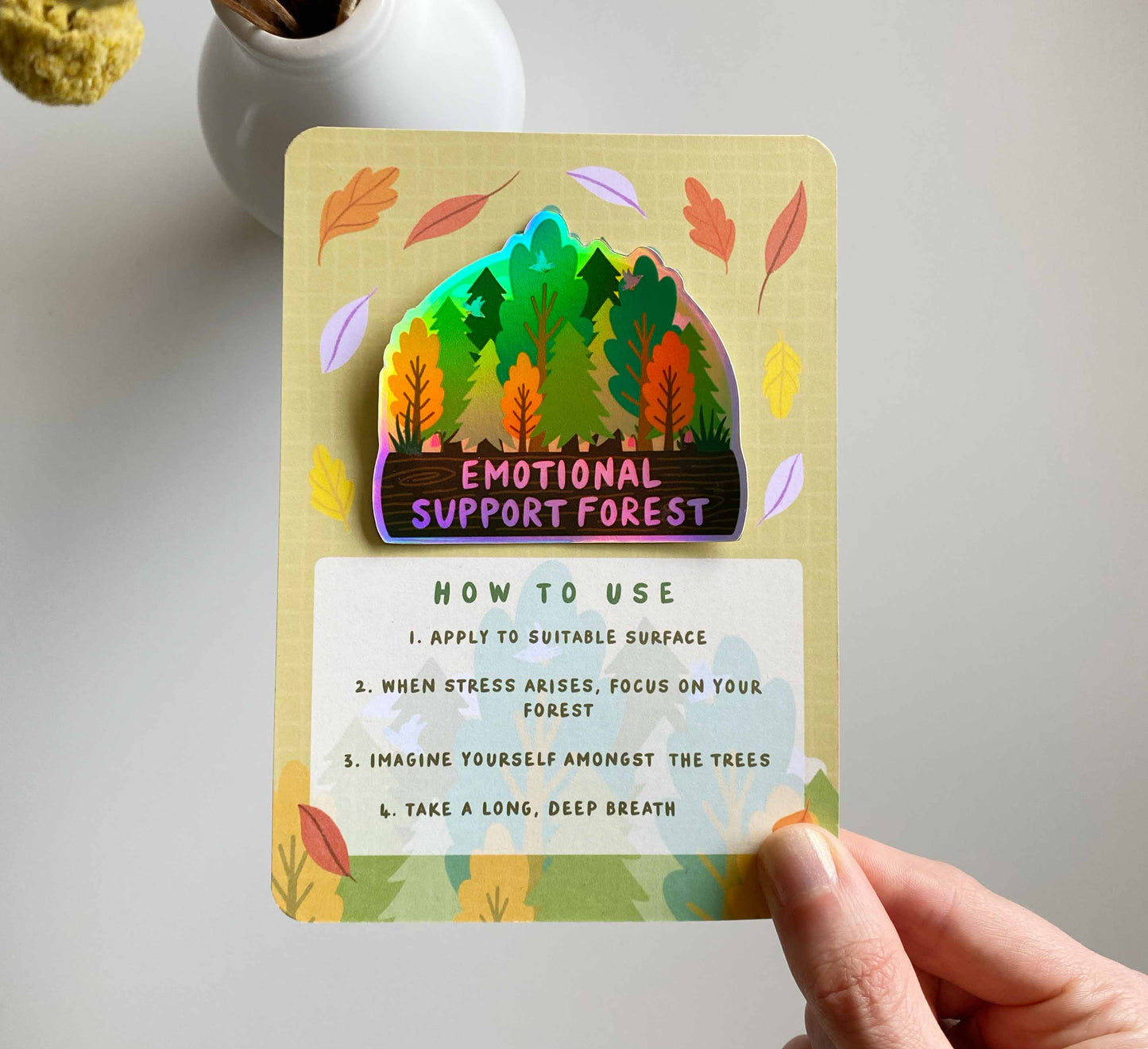 'Emotional Support Forest' Vinyl-Aufkleber