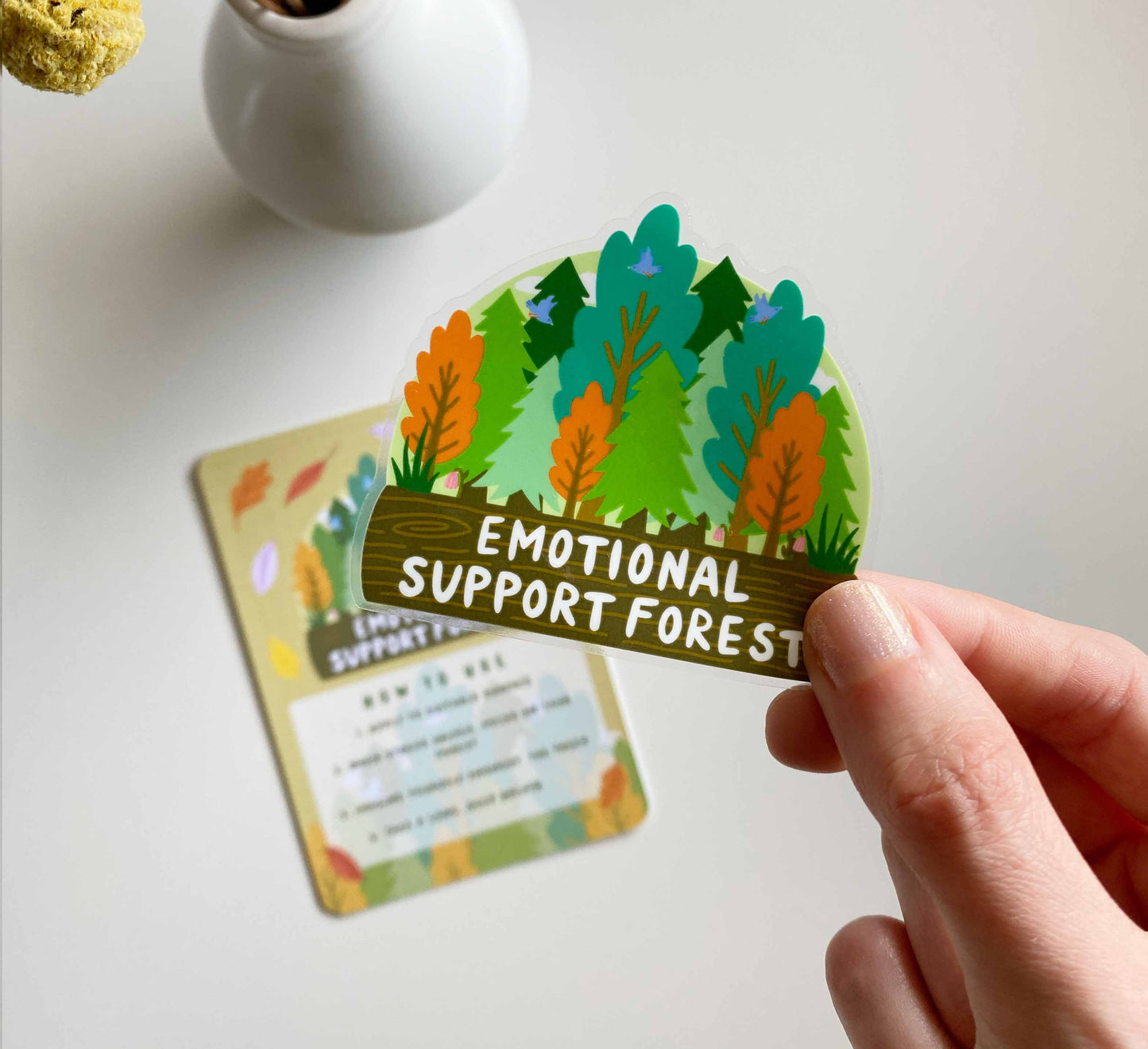 'Emotional Support Forest' Vinyl-Aufkleber
