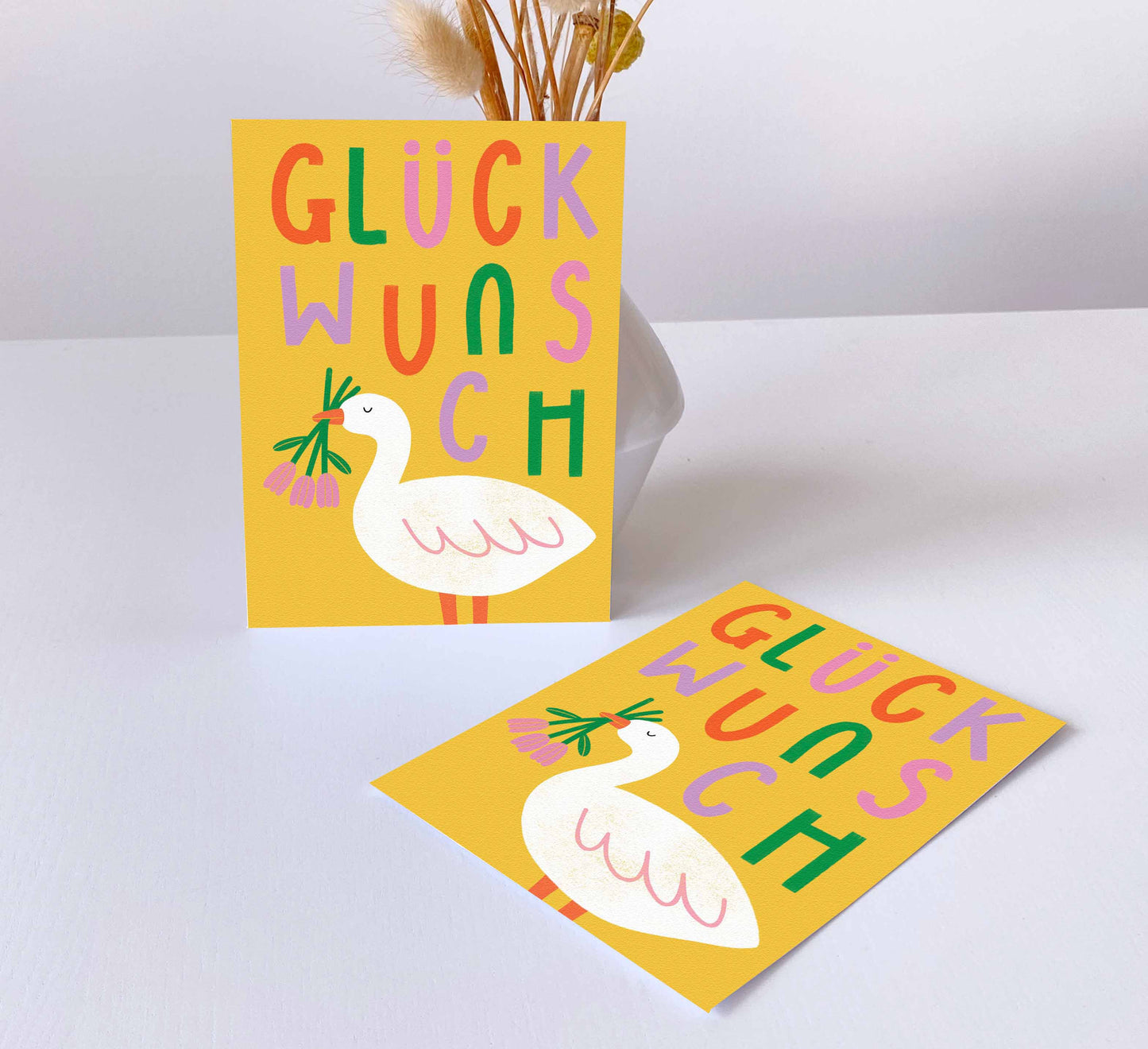 'Glückwunsch Goose' Postkarte
