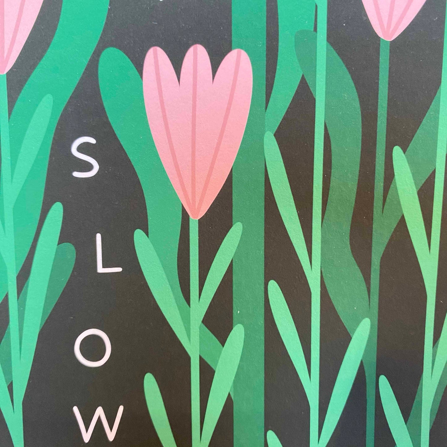 B-Ware 'Grow Slow' Kunstdruck (A5)