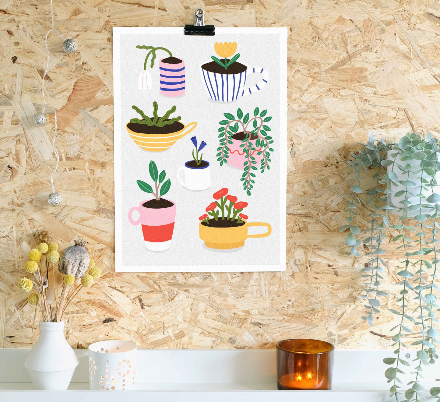 'Teacup Garden' Kunstdruck