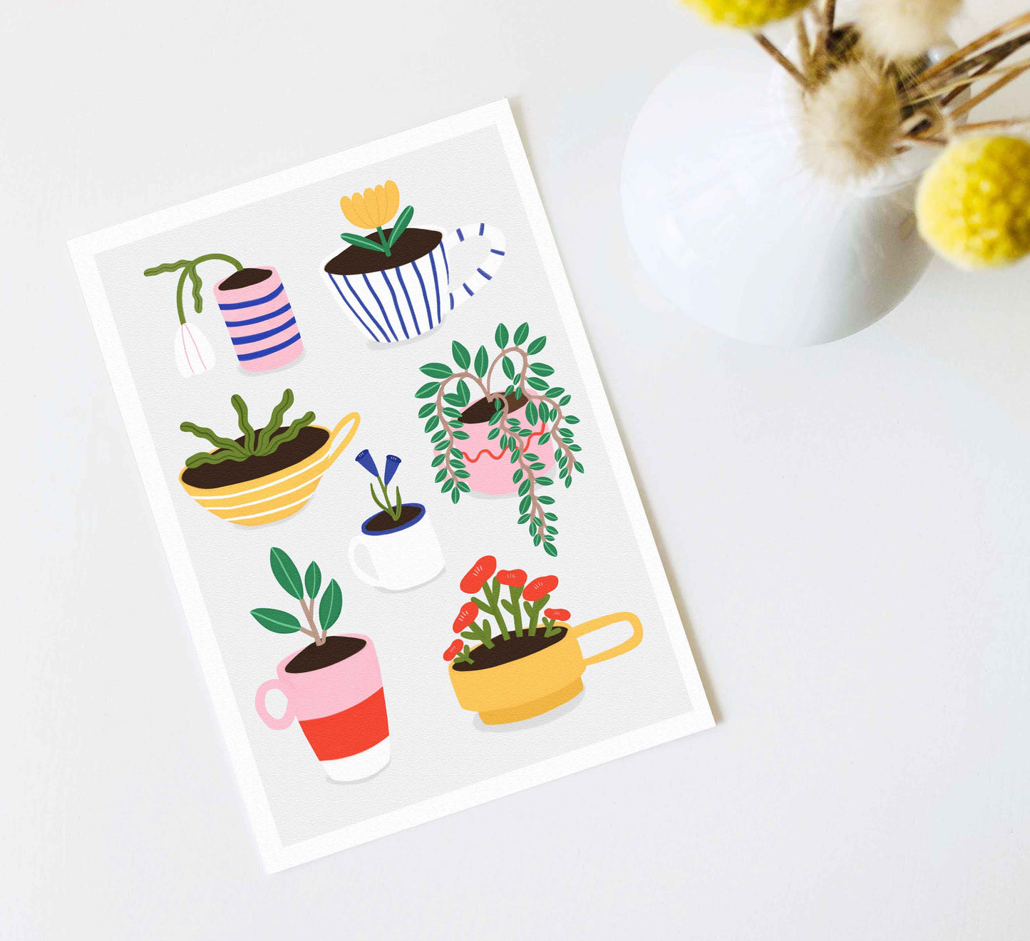 'Teacup Garden' Kunstdruck