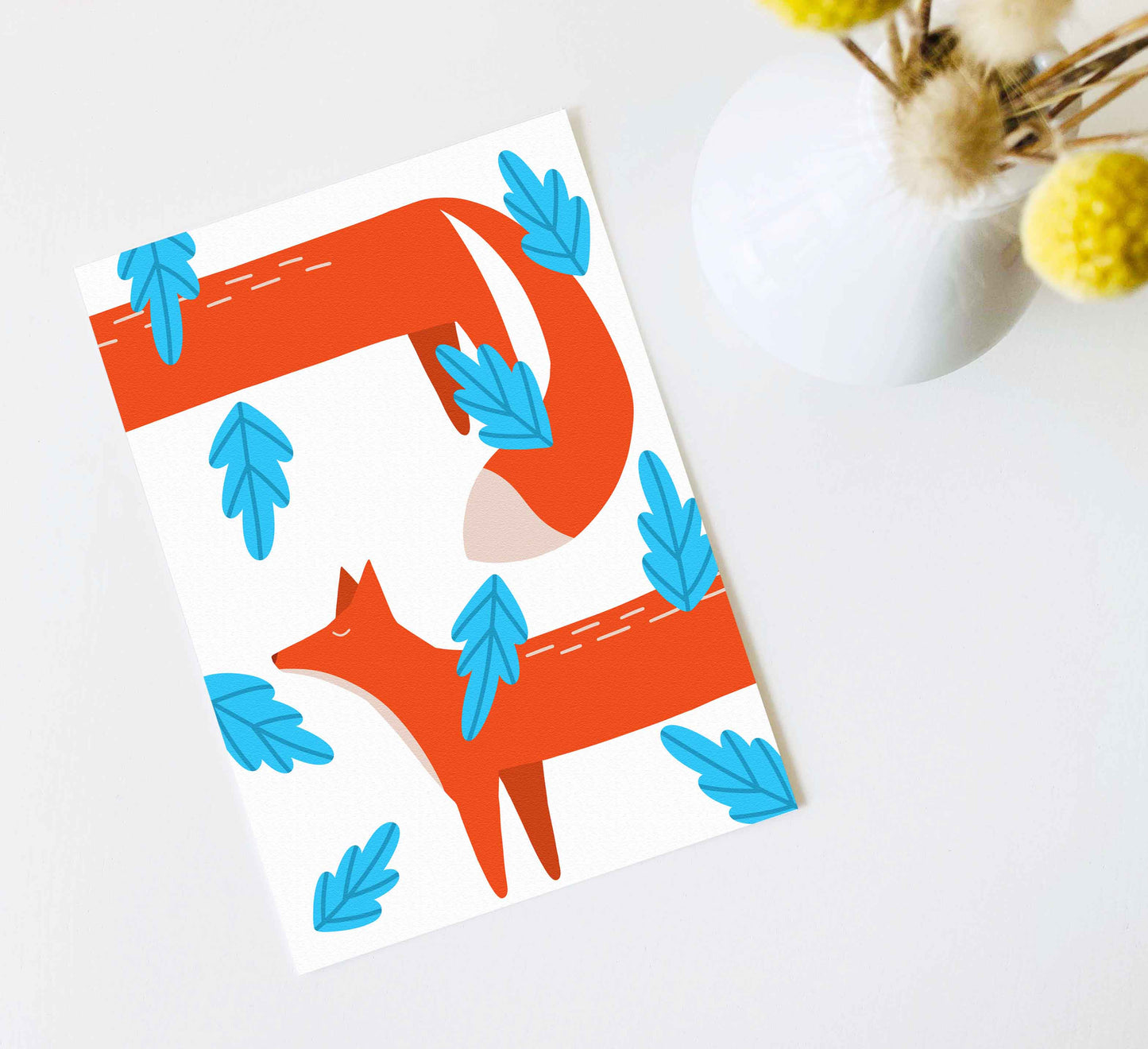'Long Fox' Kunstdruck