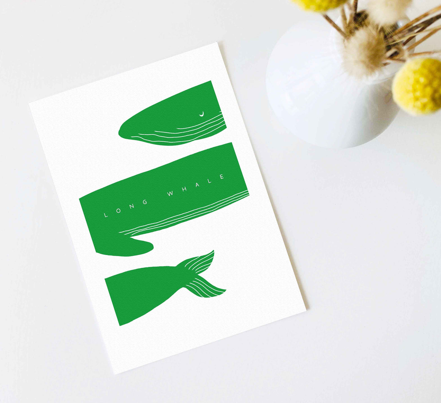 'Long Whale` Kunstdruck