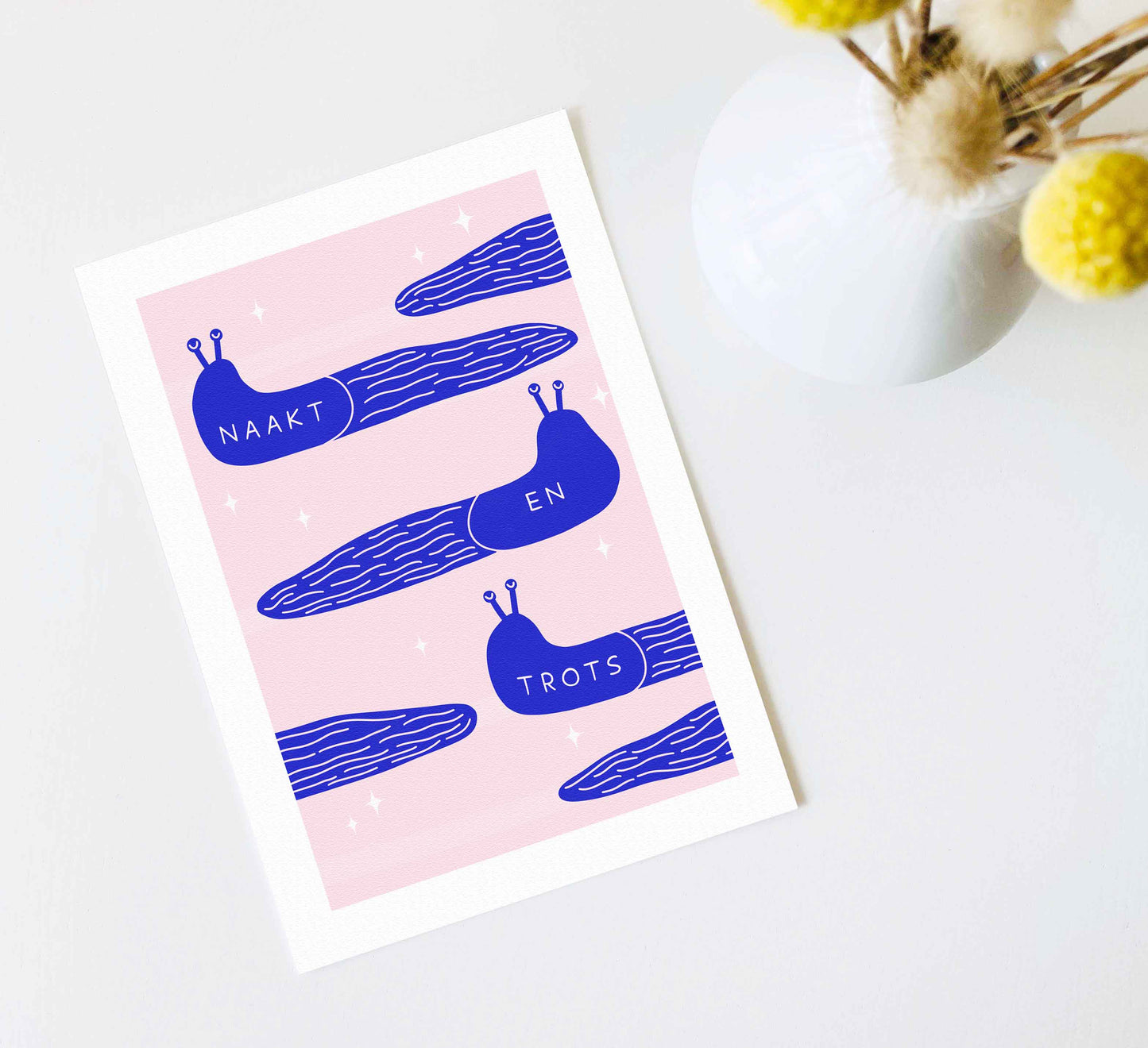 'Nack und stolz' Kunstdruck