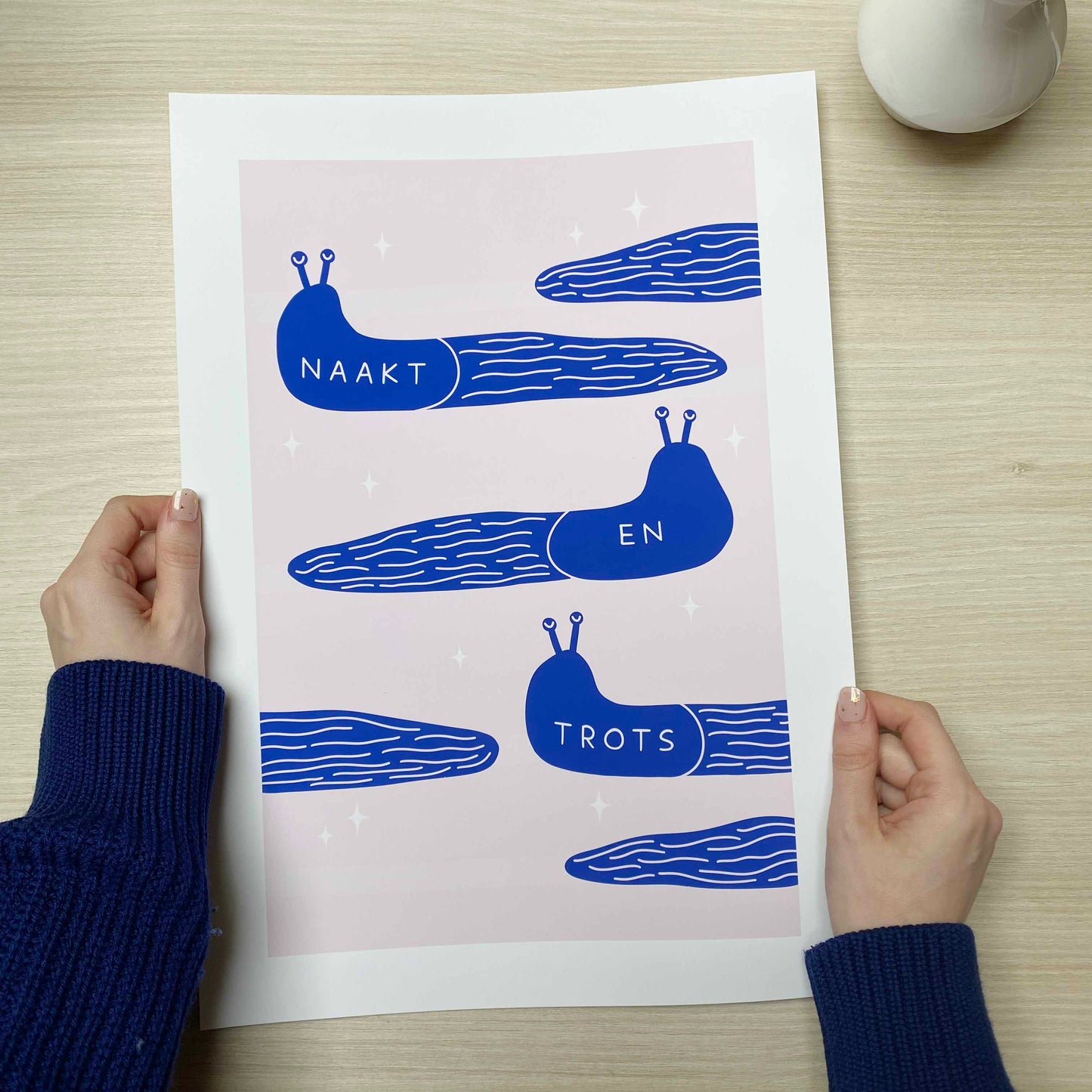 B-Ware 'Naakt en Trots' Kunstdruck (A3)