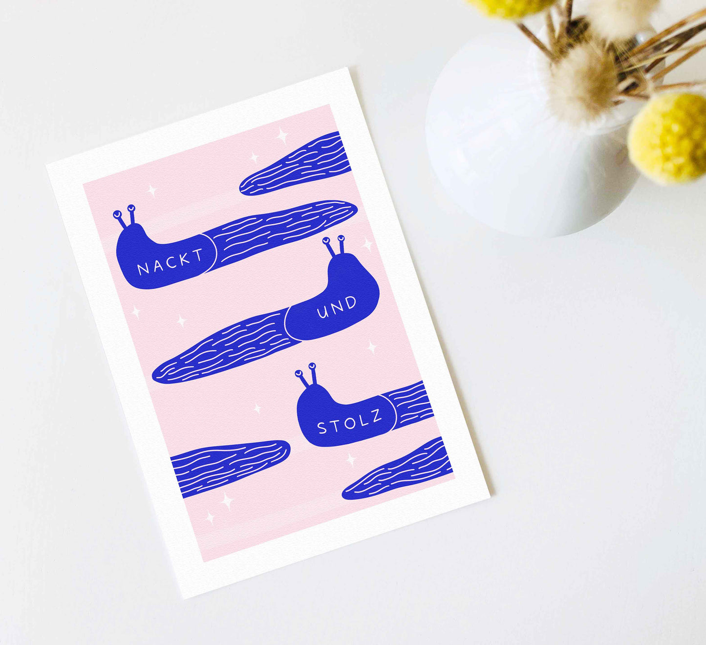 'Nack und stolz' Kunstdruck