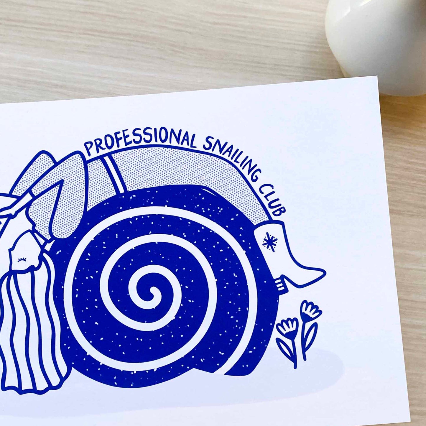 B-Ware 'Professional Snailing Club' Kunstdruck (A5)