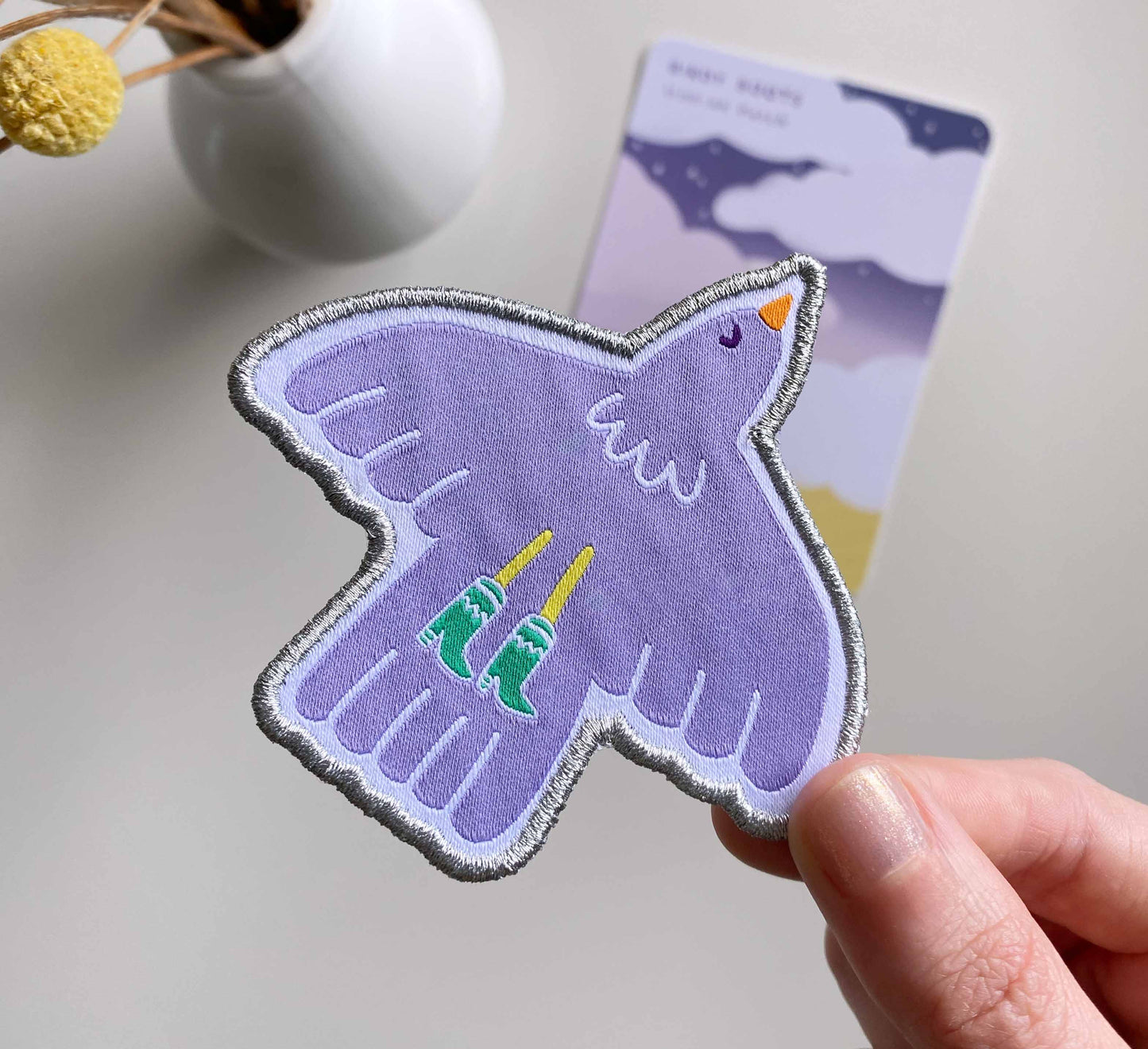 'Birdy Boots' Patch zum Aufbügeln