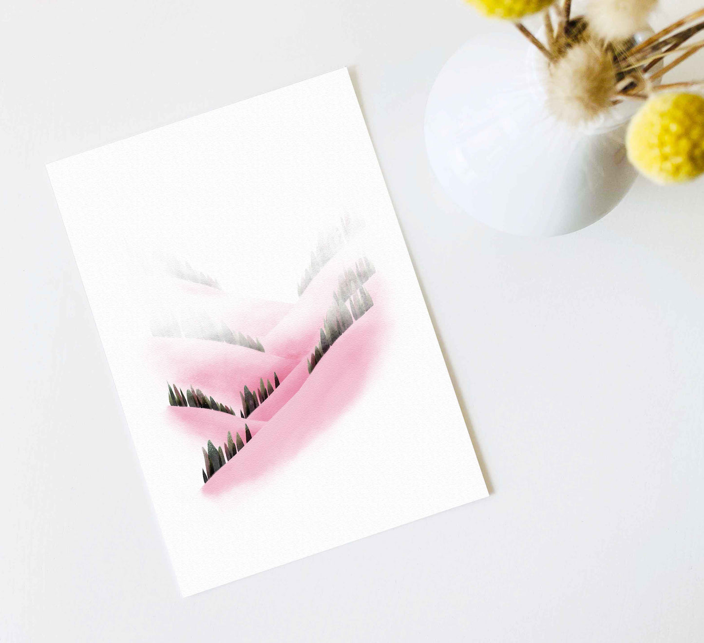 'Pink Slopes' Kunstdruck