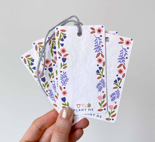 'Wildflower' Pflanzbarer Geschenkanhänger