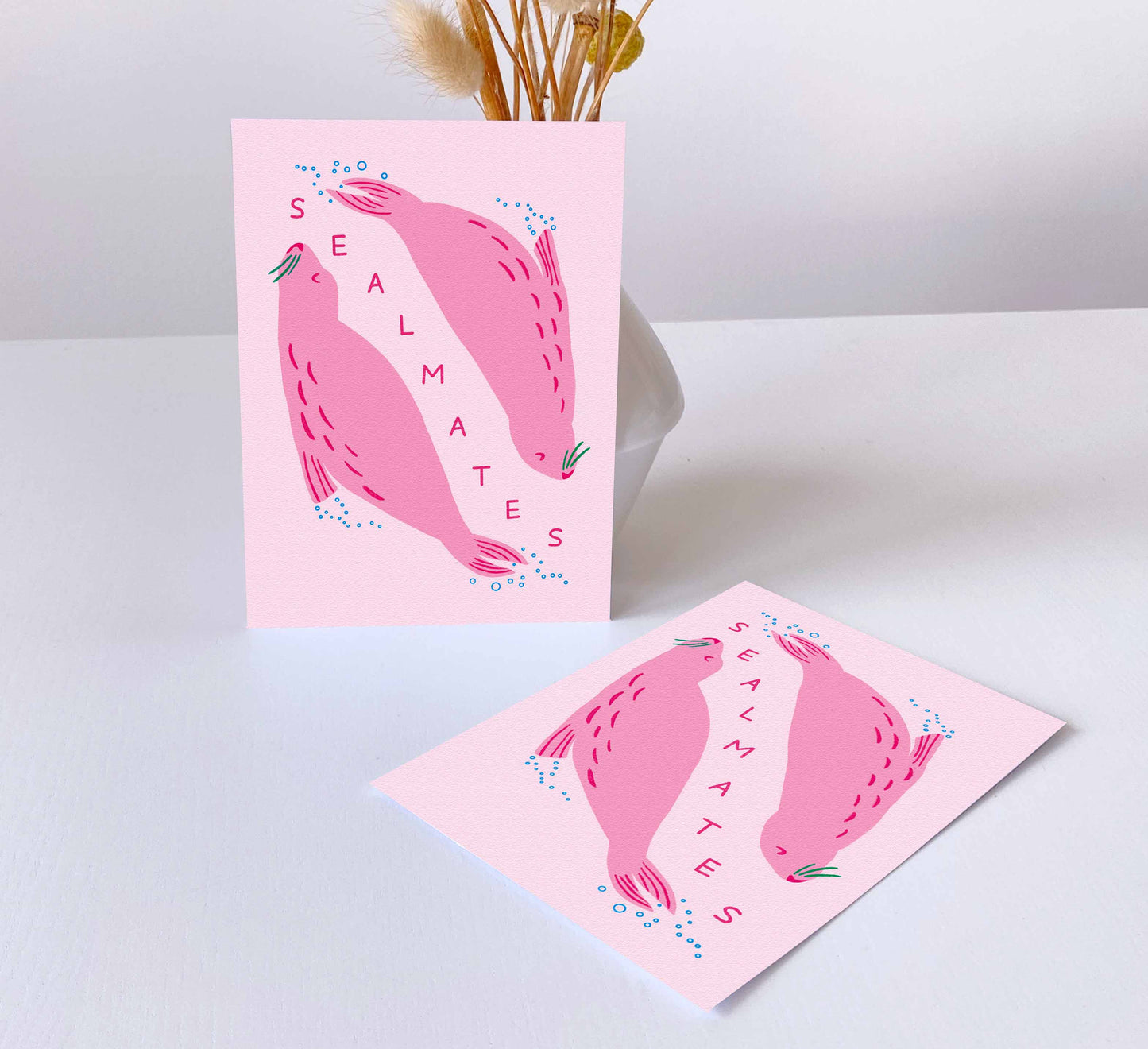 'Sealmates' Postkarte