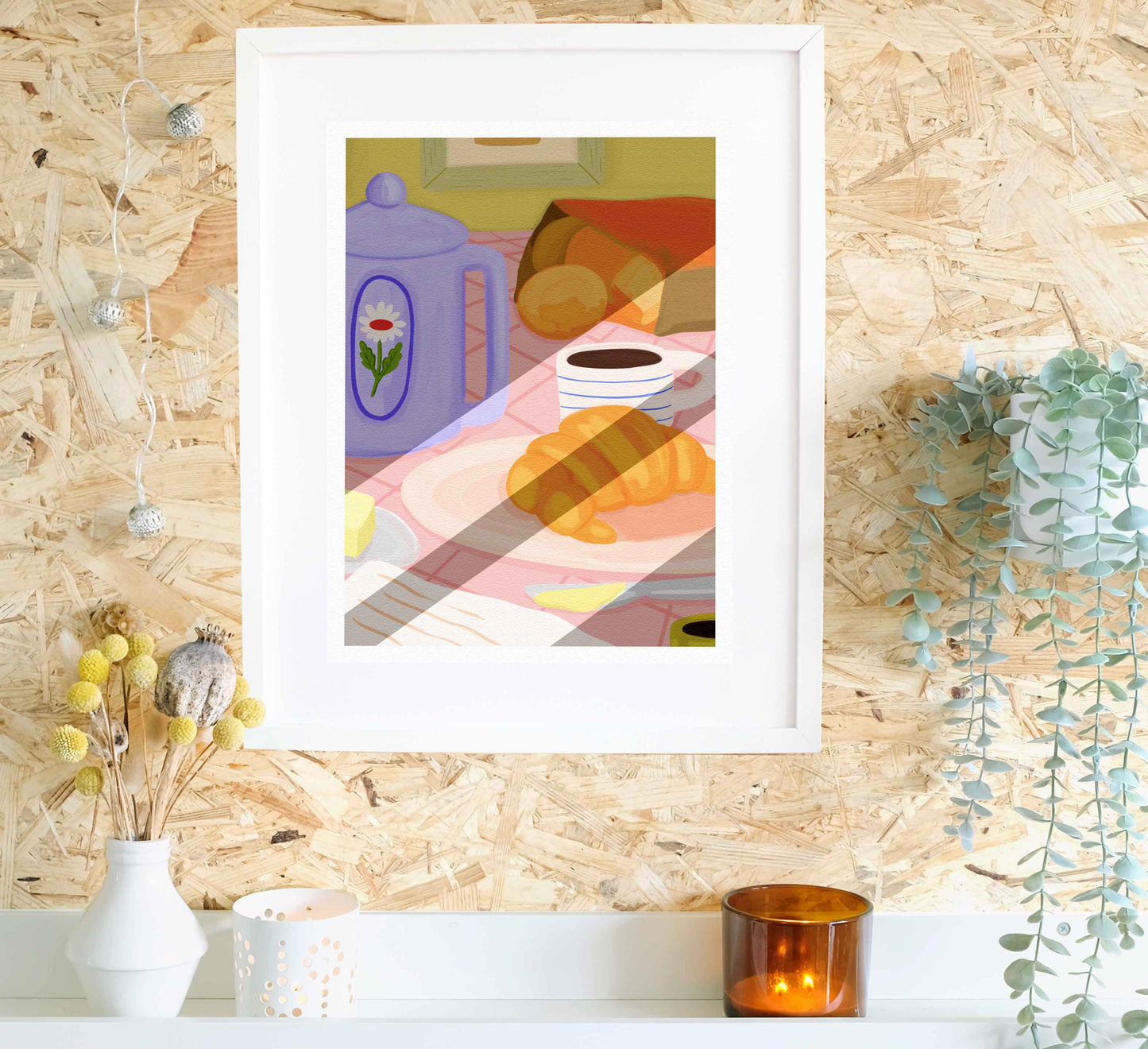 'Spring Brunch: Croissant' Kunstdruck