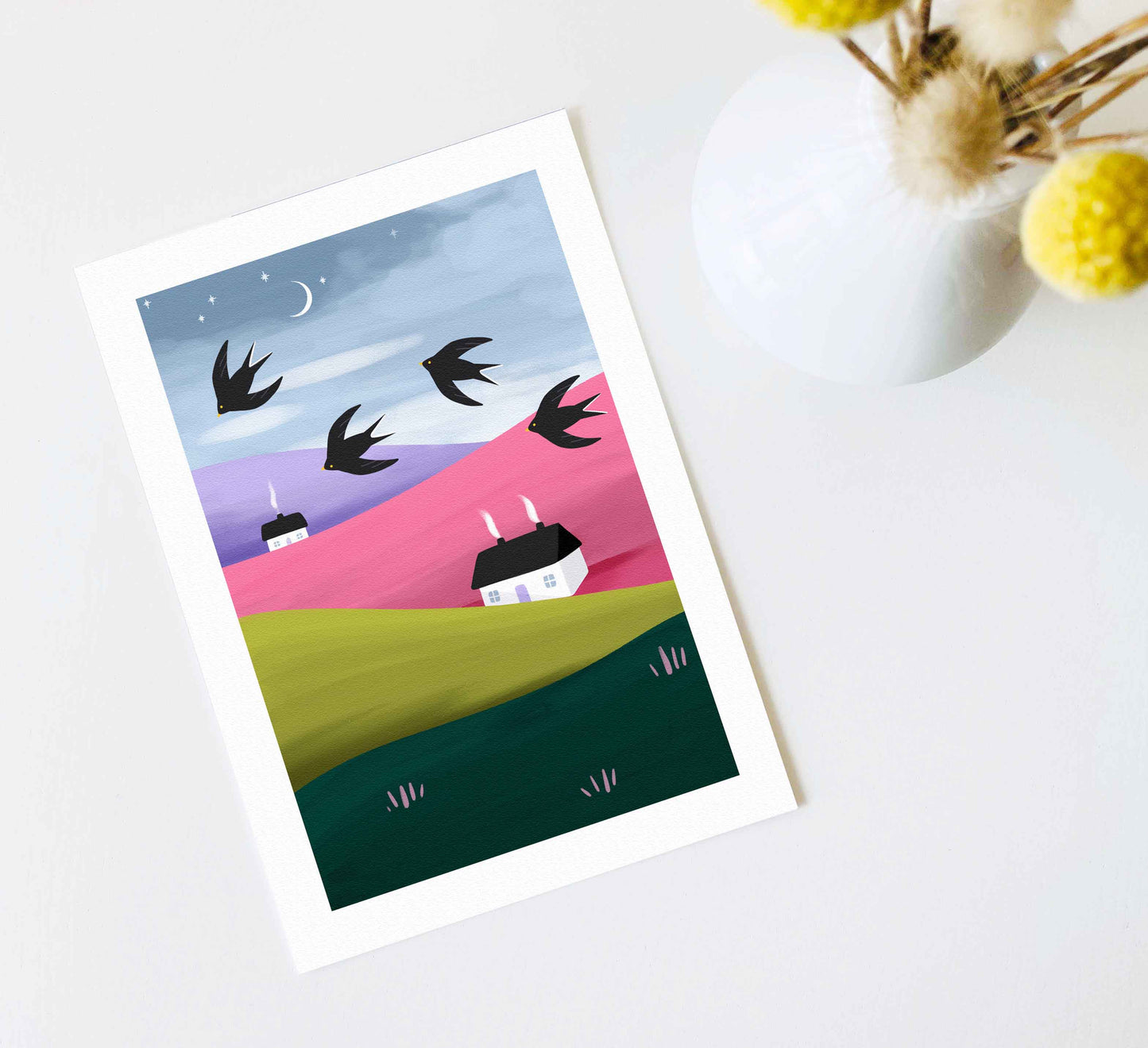 'Stars and Swallows' Kunstdruck