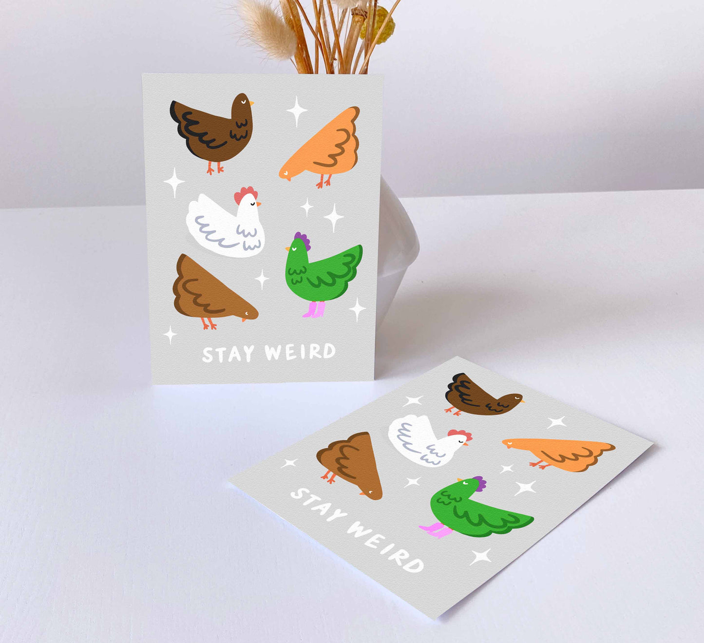'Stay Weird' Postkarte