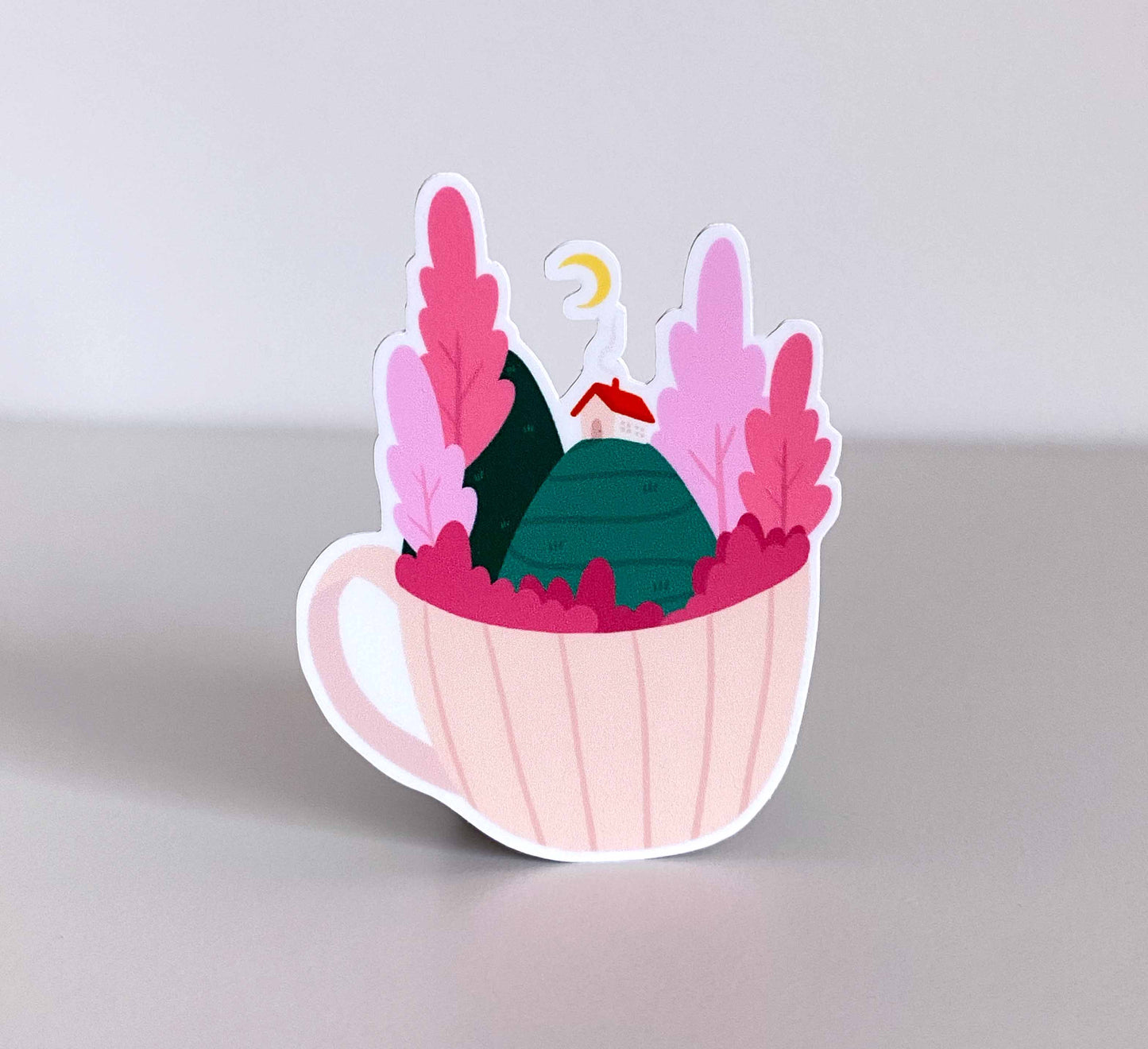 'Teacup Retreat' Vinyl-Aufkleber