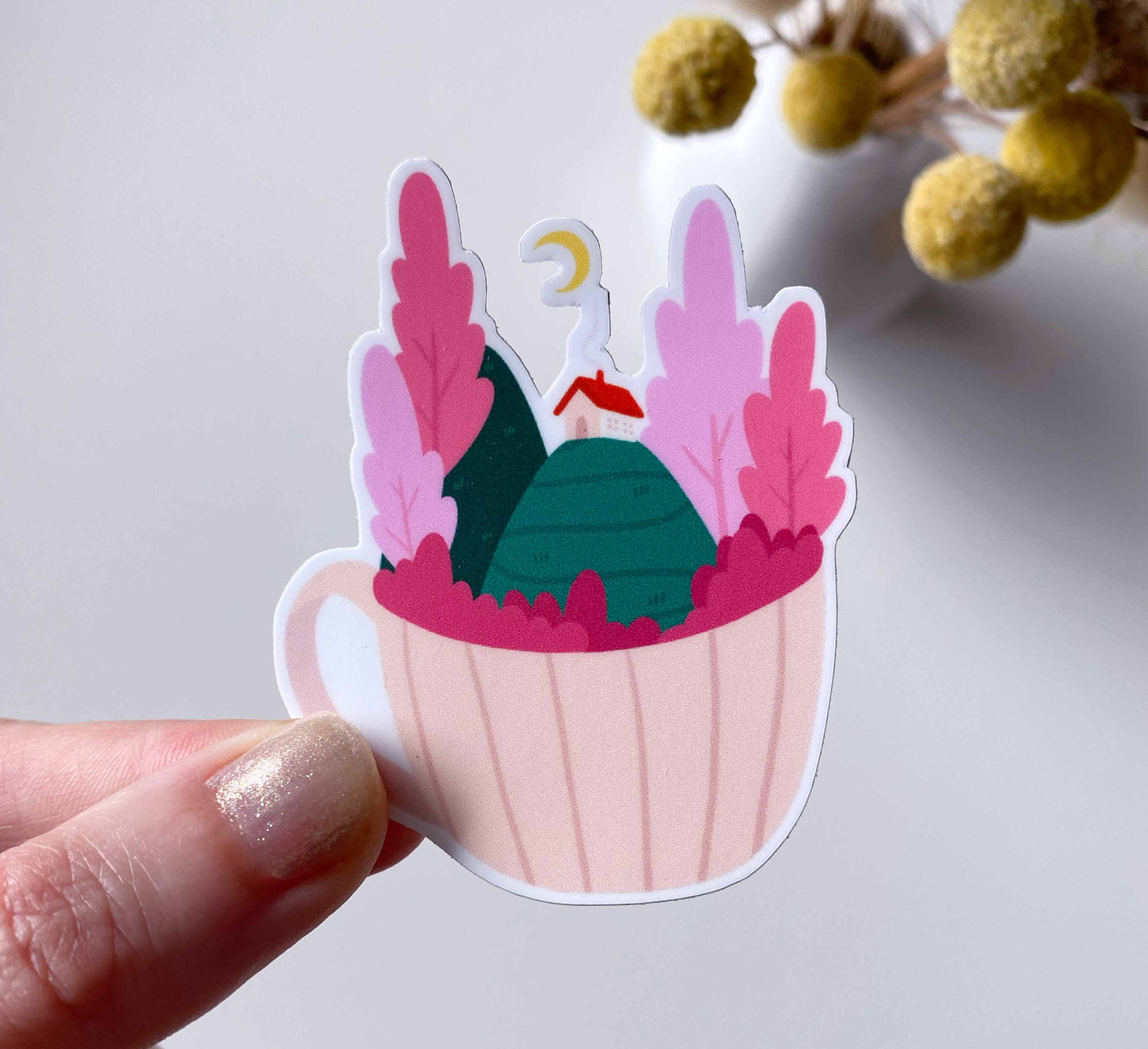 'Teacup Retreat' Vinyl-Aufkleber