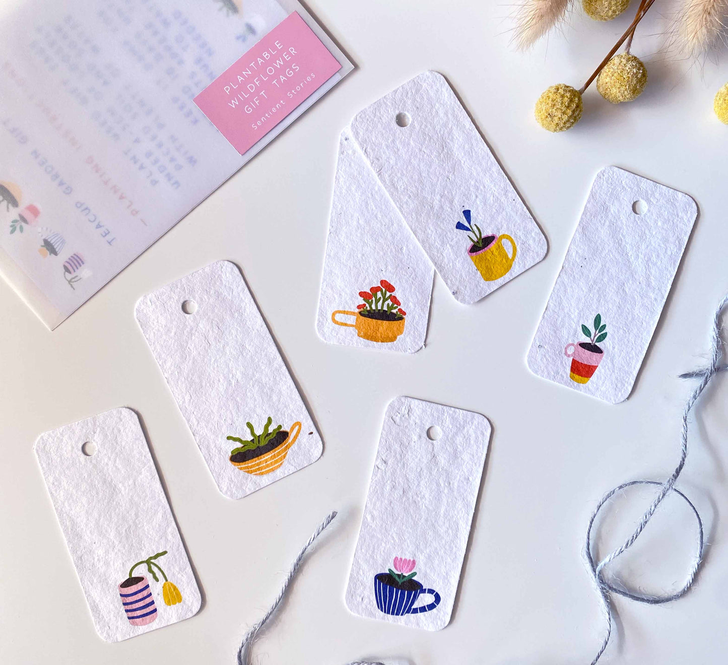 'Teacup Garden' Plantable Gift Tags