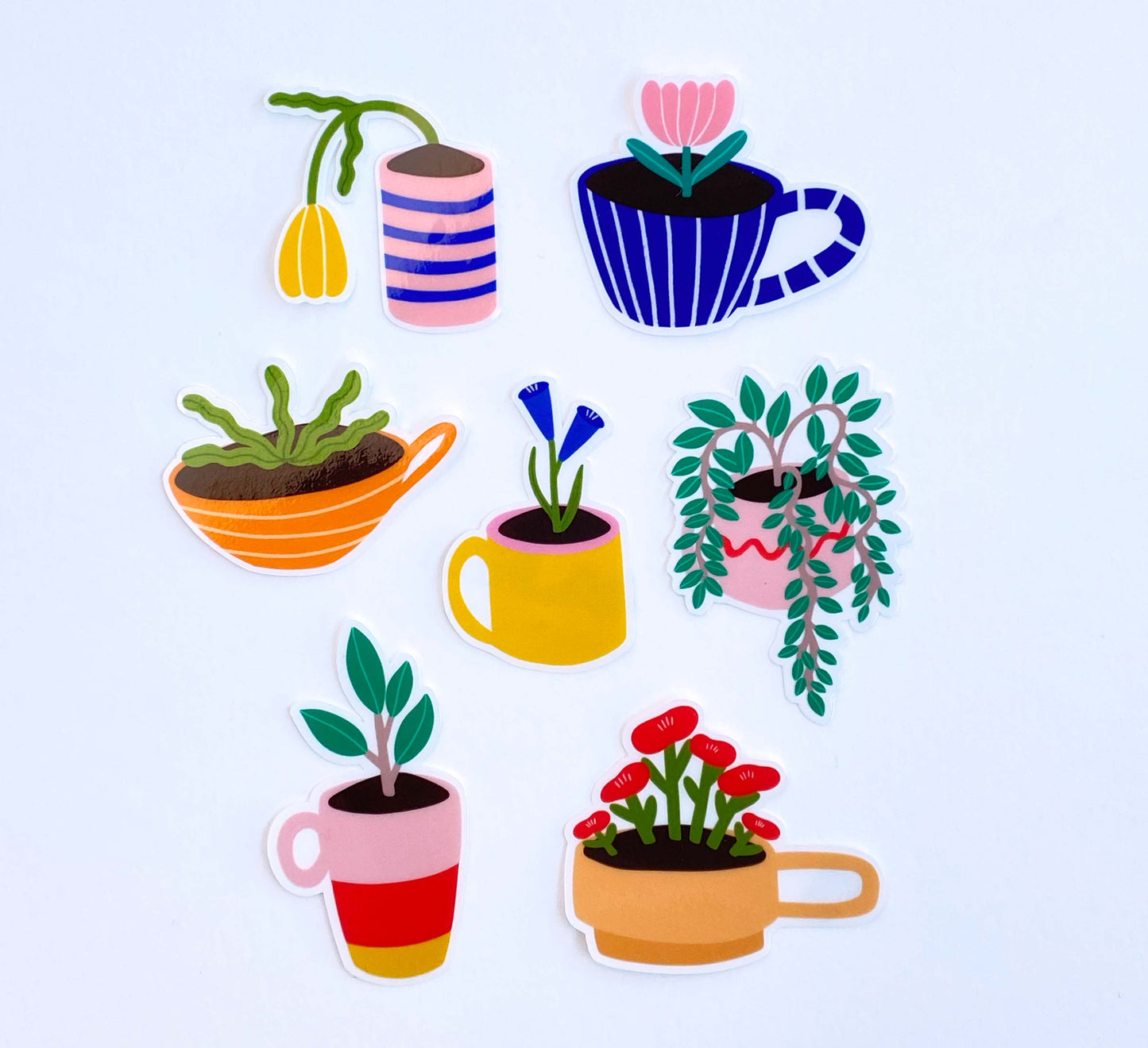 'Teacup Garden' Vinyl-Aufkleber-Set