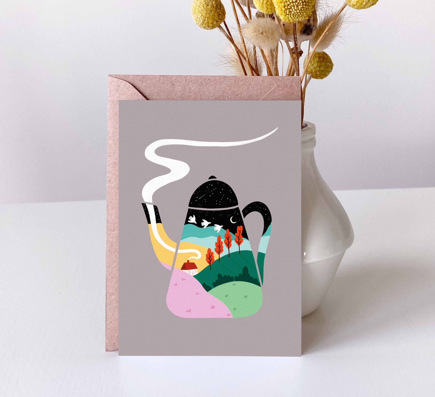 'Teapot Dreams' Postkarte