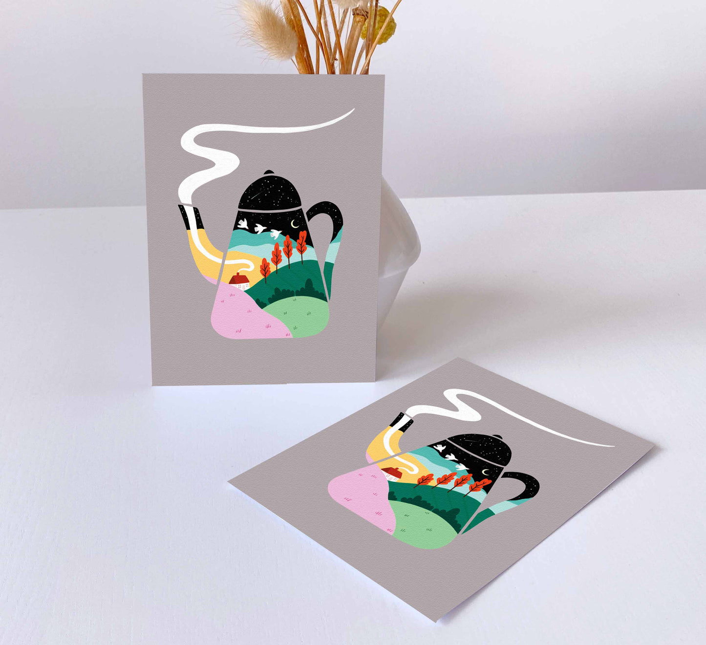 'Teapot Dreams' Postkarte