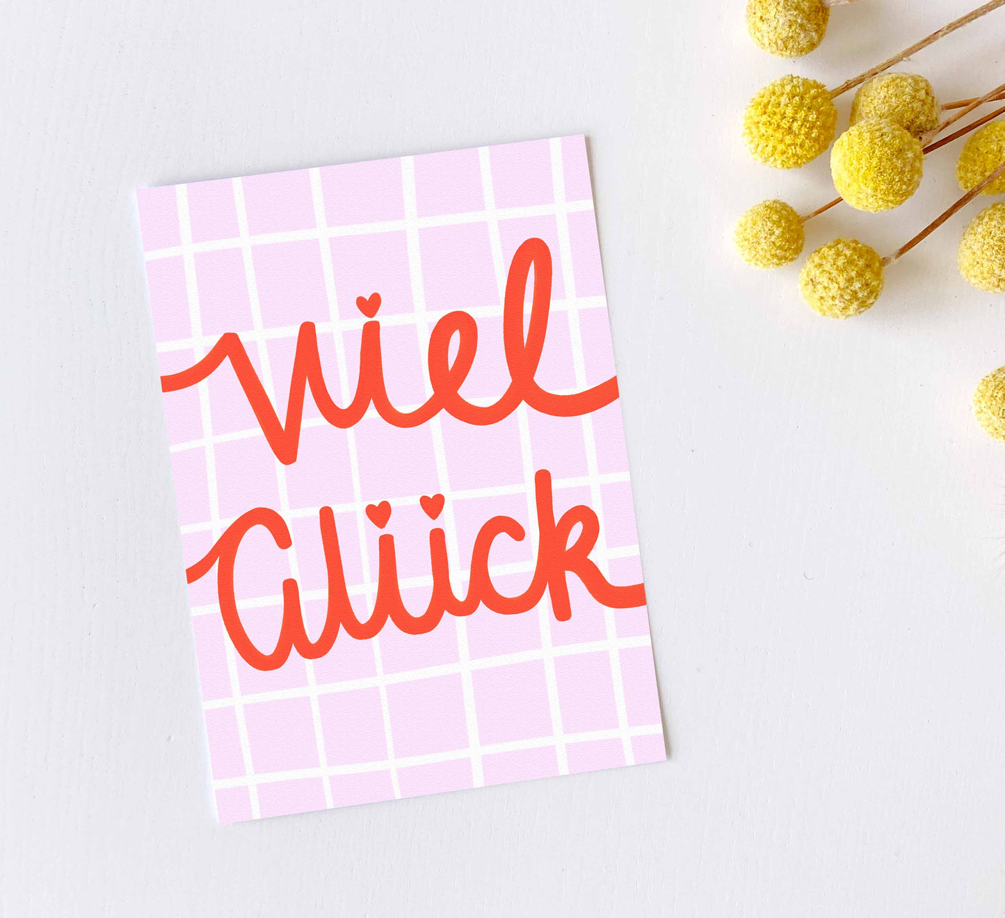 'Viel Glück' Postkarte