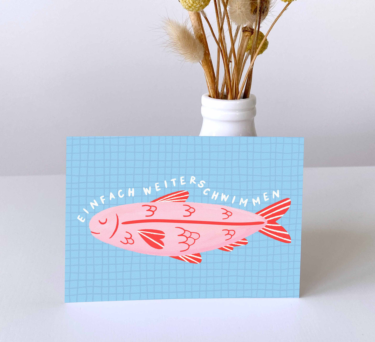 'Weiterschwimmen' Postkarte
