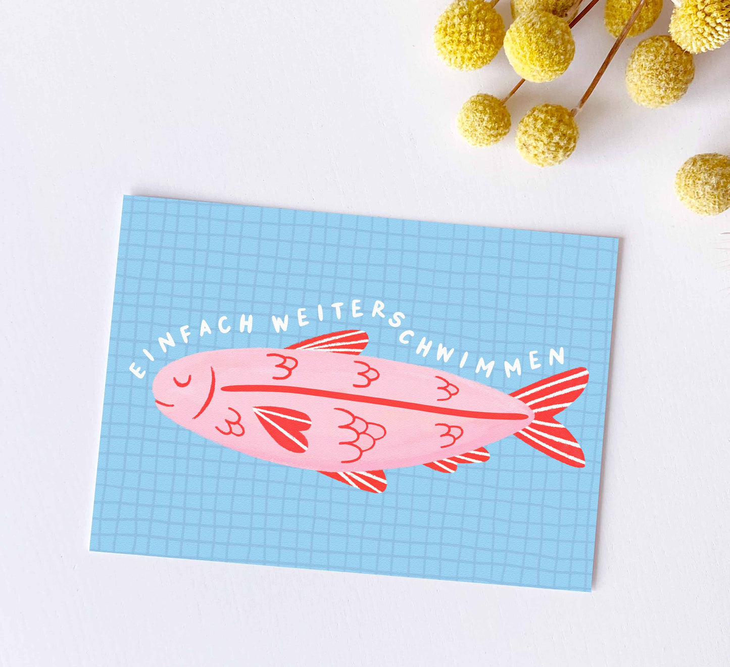'Weiterschwimmen' Postkarte