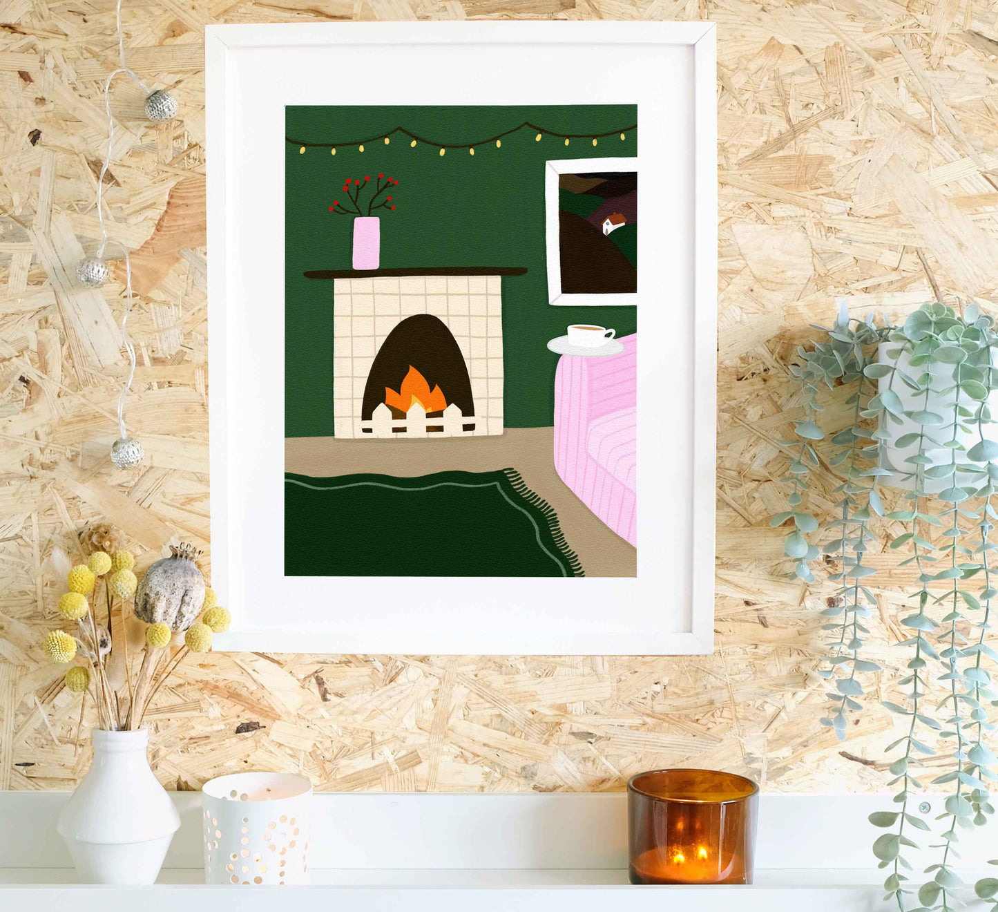 'Fireplace' Kunstdruck