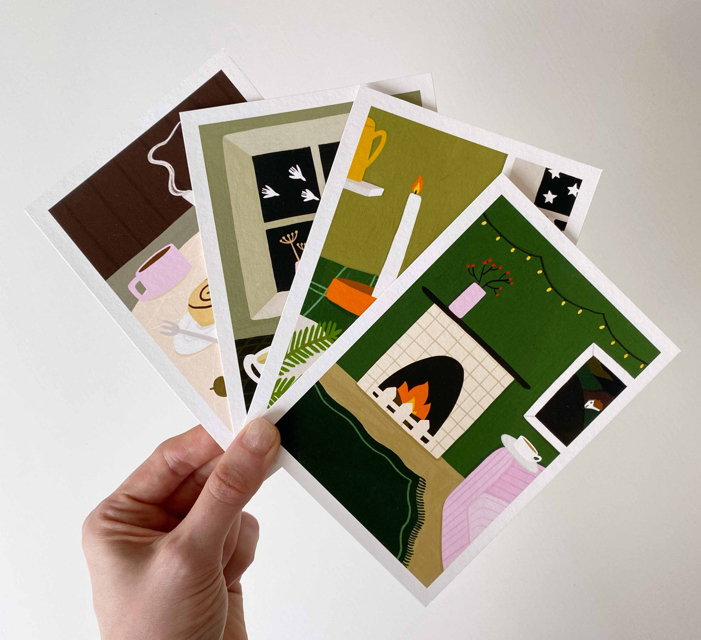 "Winter Nights" Mini-Kunstdruck Set