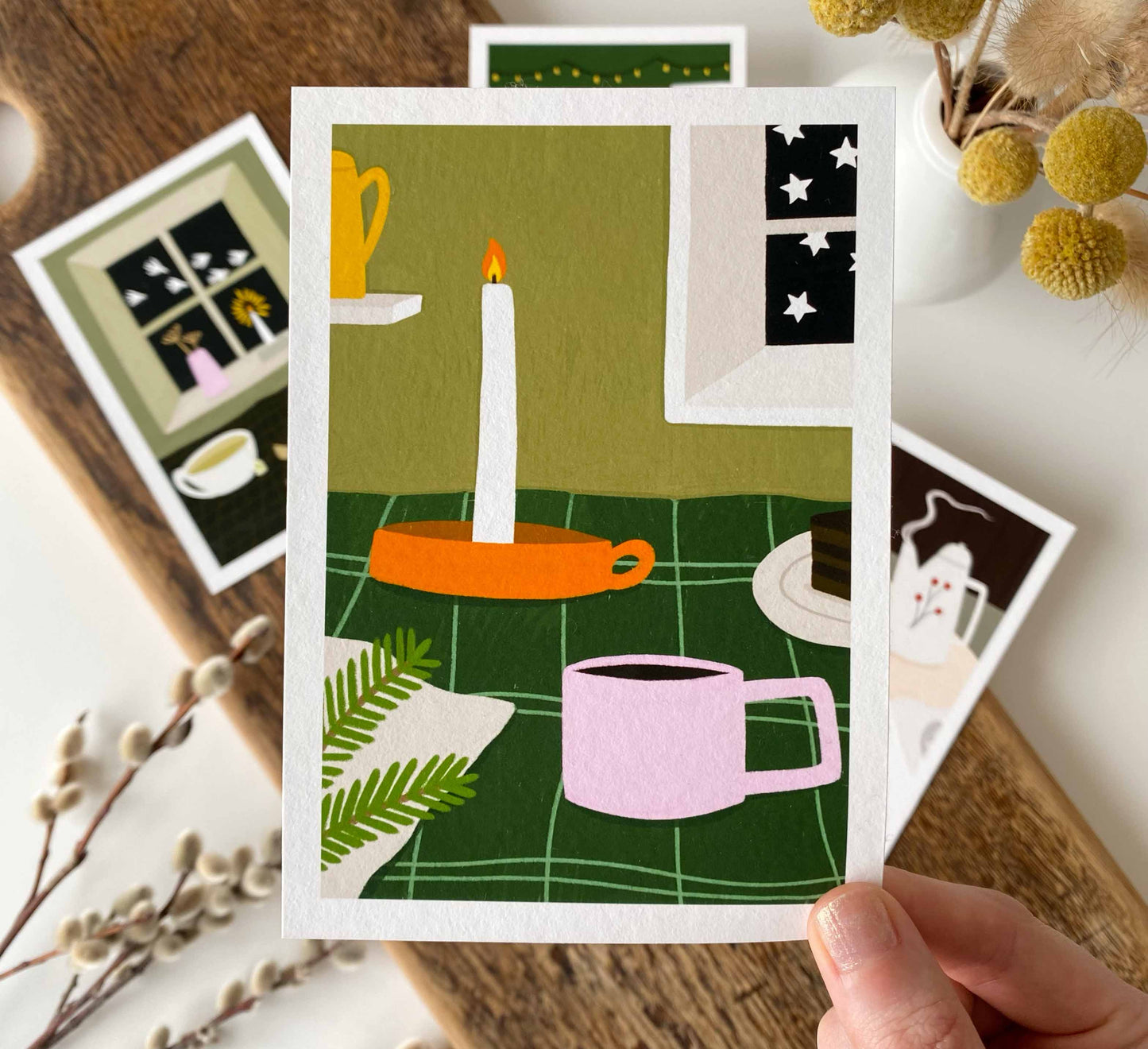 "Winter Nights" Mini-Kunstdruck Set