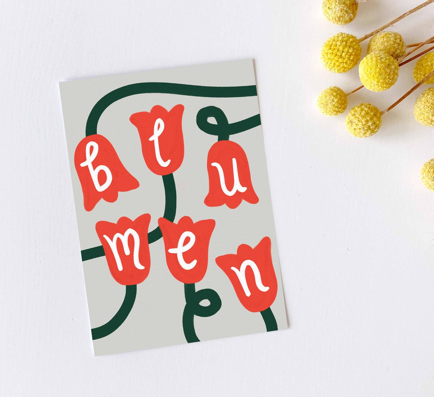 'Blumen' Greeting Card