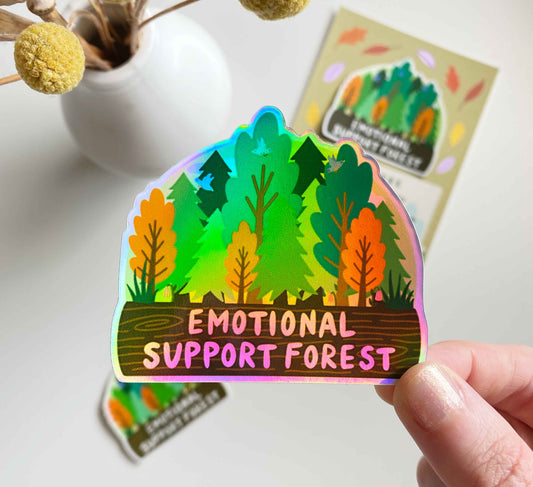 'Emotional Support Forest' Vinyl-Aufkleber