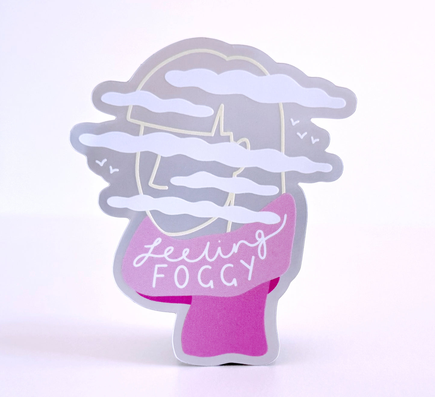 'Feeling Foggy' Vinylaufkleber