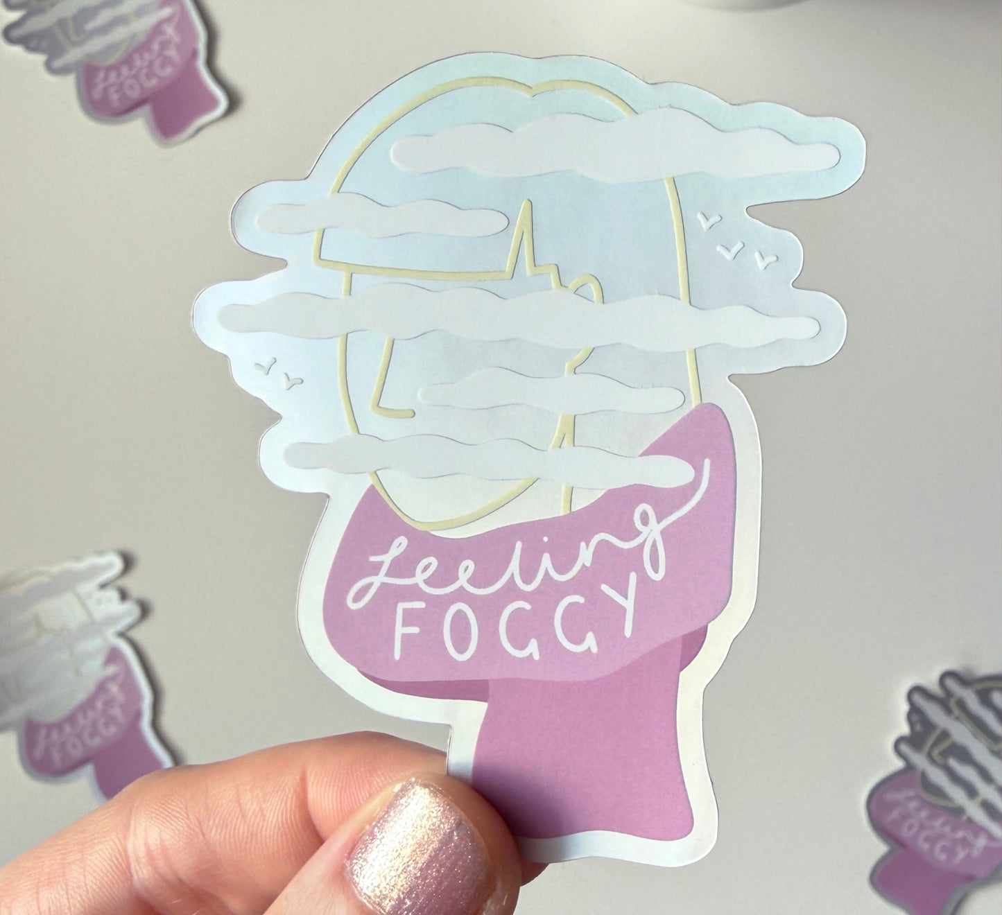 'Feeling Foggy' Vinylaufkleber