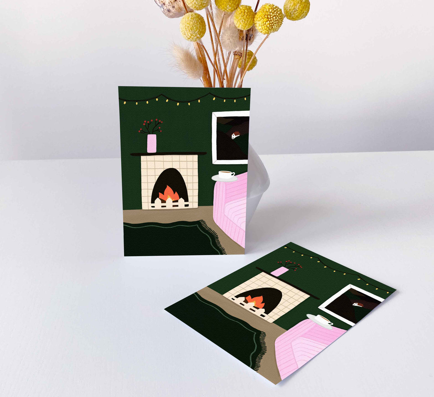 'Fireside' Postkarte
