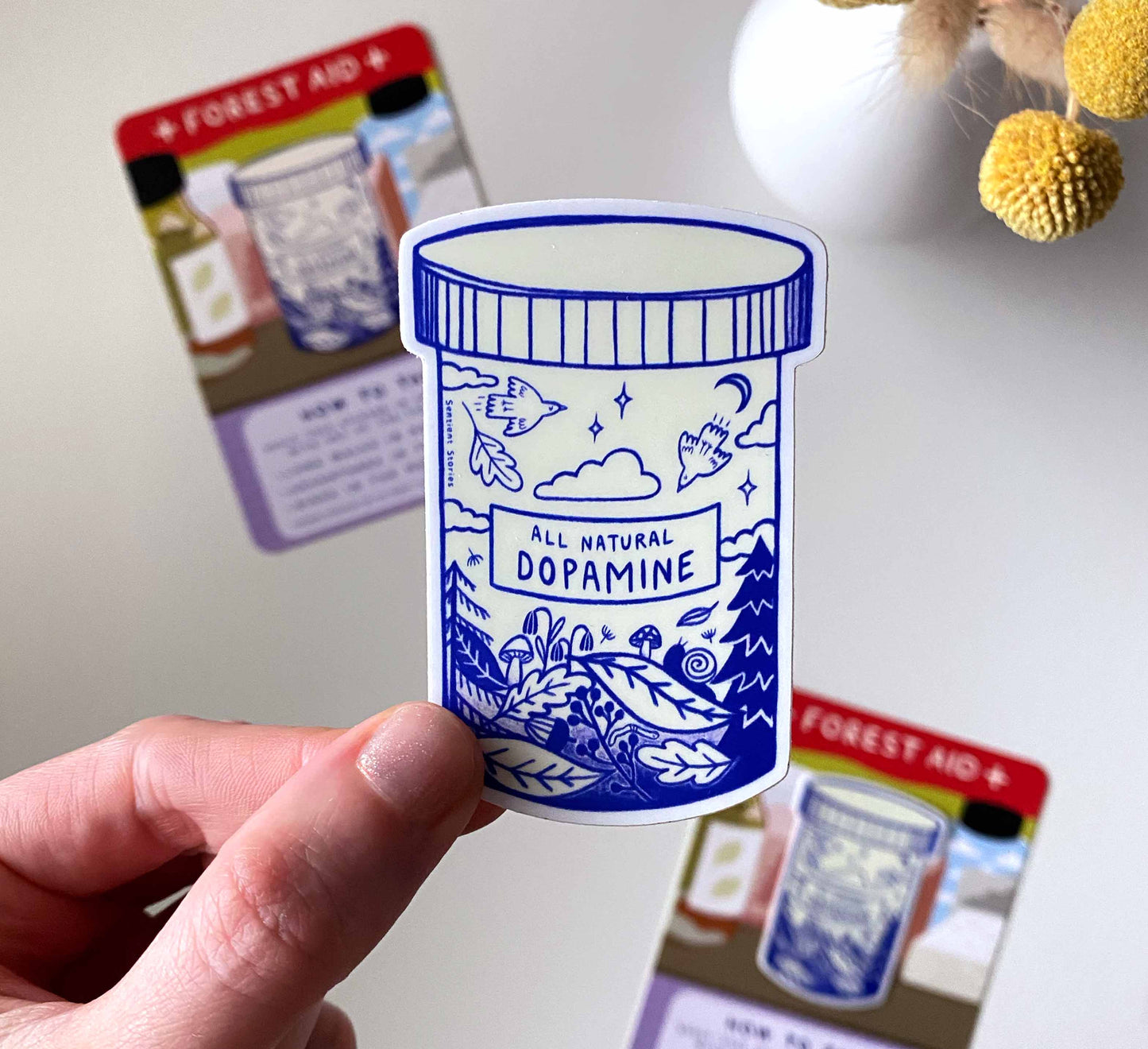 'Forest Aid' Stickerkarte 
