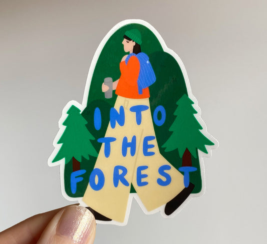'Into the Forest' Transparenter Vinyl-Aufkleber 