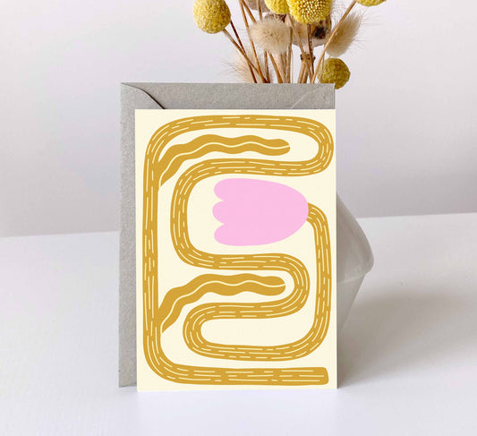 'Long Tulip' Postcard